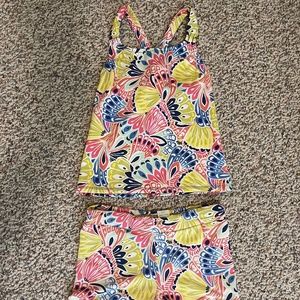 Garnet Hill tank with boy shorts swimsuit